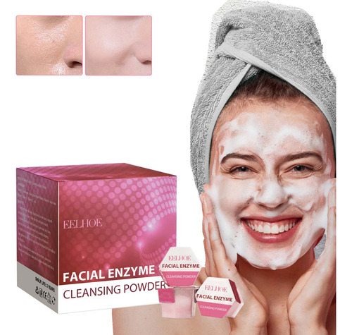 Polvo Limpiador Con Enzimas Faciales Y, Suave Y Refrescante