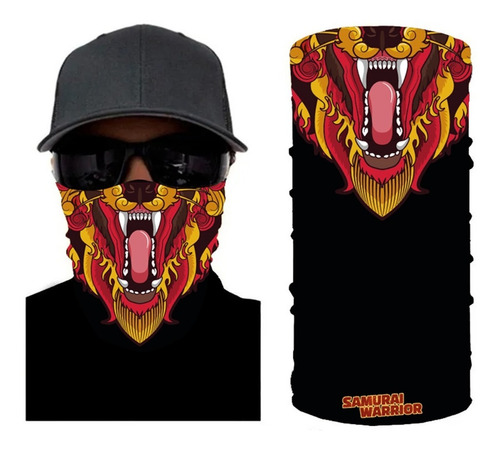 Cuello Mascara Pañuelo Termico Lycra Frio Samurai Warrior
