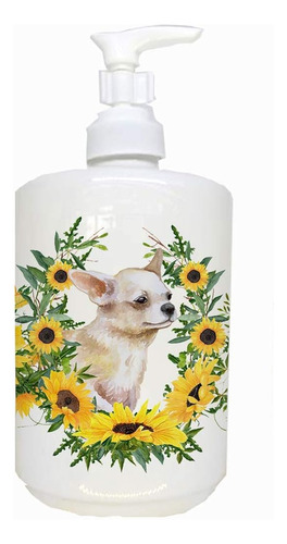 Caroline's Treasures Ck2889soap Chihuahua Leg Up In Sunflowe