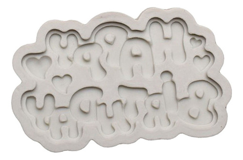 1 Pieza De Silicona Molde Feliz Cumpleaños Fondant Caramelo