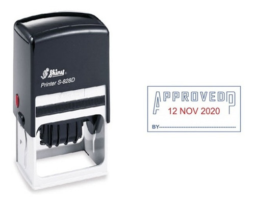 Sello Automatico Fechador Shiny S-828d 56x33mm