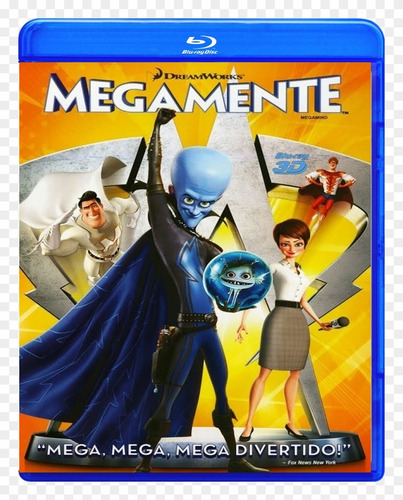 Megamente (2010) - Blu Ray 2d + 3d Dublado E Legendado