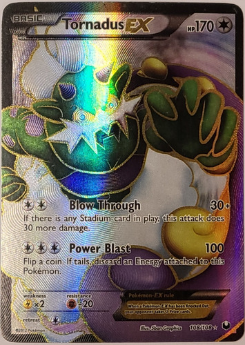 Tornadus Ex 108/108 Full Art Ultra Raro Pokemon Tcg (Usado)