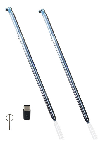 2 Paquete De Lápiz Óptico Azul Claro Para LG Stylo 6 Q Q730