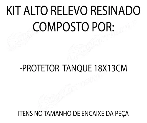 Tankpad Universal Naruto M1 - Simbolo Adesivo Protetor Resinado - Central 66