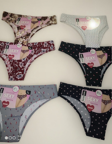 6 Pz De Bikini Para Dama Lenceria Licra Colores Surtido