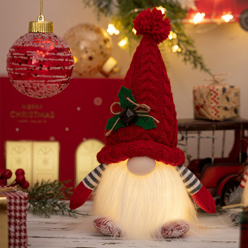 Muñeco De Gnomos De Peluche Navideño, Suave Y Bonito, Para F