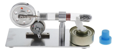 Mini Motor De Aire Caliente Stirling Modelo Con Led - .