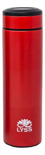 Botella Termica Doble Acero 480ml Tapa A Rosca Color Rojo