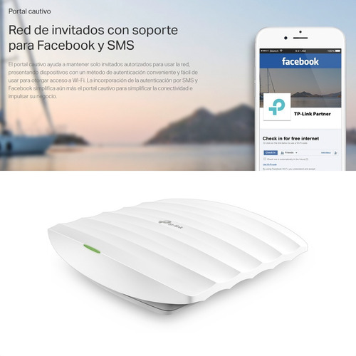 Access Point De Techo Wifi N 300mbps, Tp-link Eap110