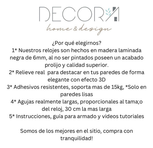 Exclusivo Reloj 3d Decorativo C/luces Calado/funcional-90cm Home Home