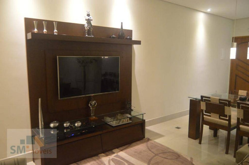 Cobertura Com 2 Dormitórios À Venda, 140 M² Por R$ 562.000,00 - Vila Pires - Santo André/sp - Co0162
