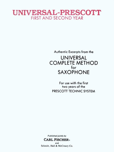 Extractos Del Método Universal Completo Para Saxofón