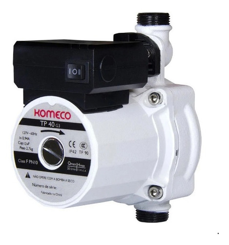 Mini Bomba Dreno 220v Aquecedor Tp40 (ferro) G4 Komeco