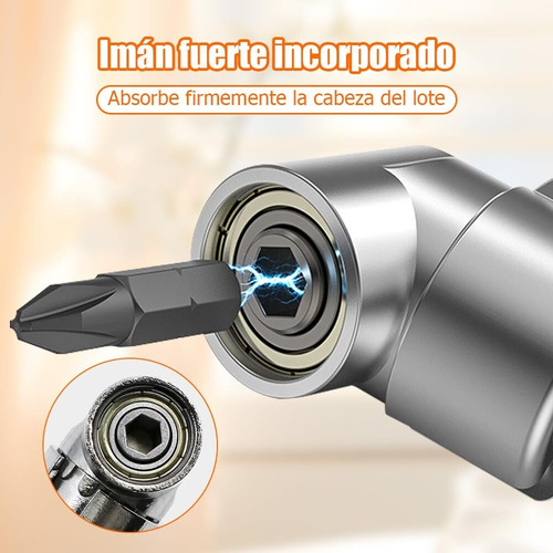 Screwdriver Bit Corner Tool Socket 105 Grados, Largo + Corto