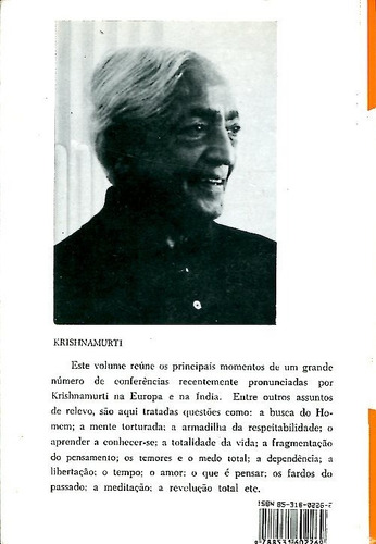 Liberte-se Do Passado - Krishnamurti (Usado)