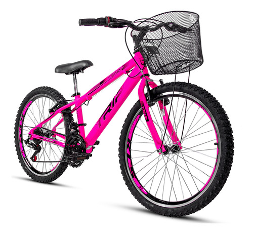 Bicicleta Trip Aro 24 Quadro Aluminio Infantil 07 A 11 Anos