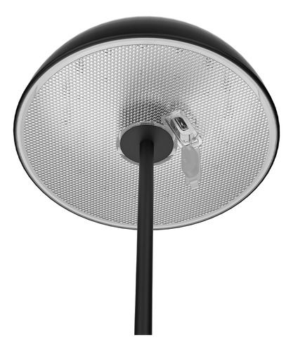 Velador A Bateria Bell Carga Por Usb 5v Negro Macroled BELL-N 2700k