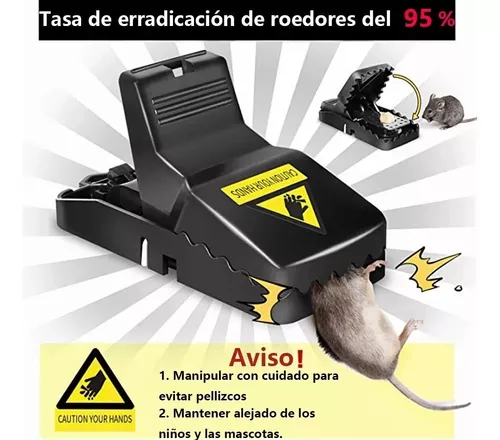 Trampas para ratones para interiores para el hogar, trampas a presión para  ratones, trampas para ratones fáciles de instalar, trampas reutilizables