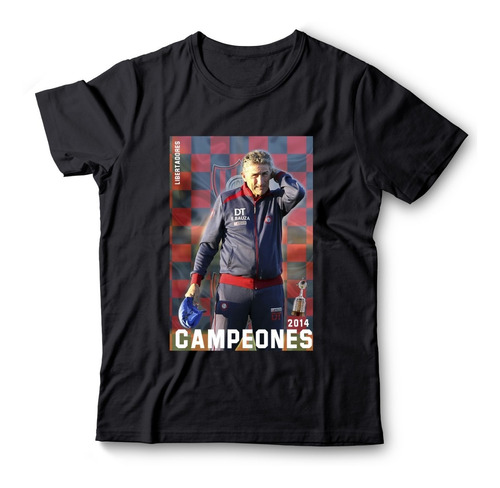 Remera Algodón San Lorenzo - Patón Bauza - Campeones 2014