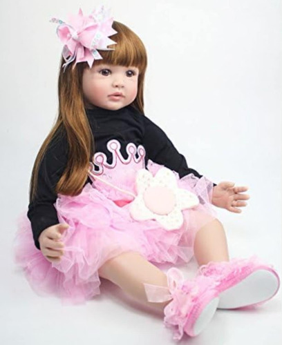 Bebé Reborn Original Cuerpo Algodón 60 Cm Dolly Doll