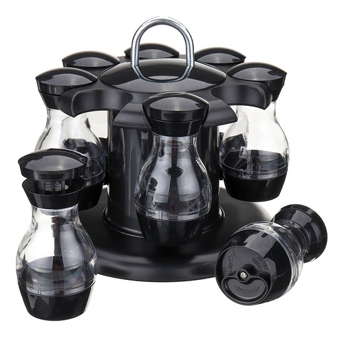Especiero Giratorio 8 Frascos Especias Cocina Tapa Calidad