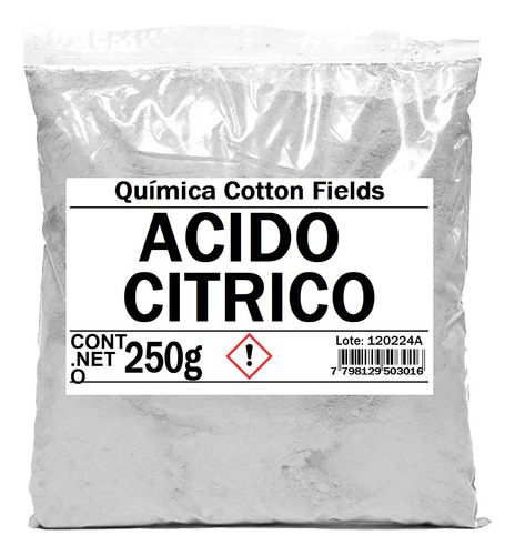 Ácido Cítrico Anhidro Puro 99% Apto Alimentos X 250g Envios