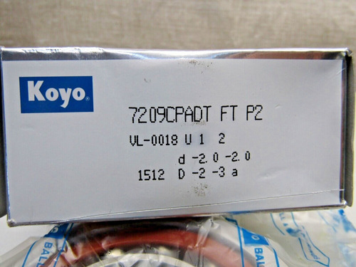 Koyo 7209cpadt-ftp2 7209ct 7209cd Super Precision 2 Bear Jje