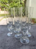 Comprar Juego 8 Copas Champagne Antiguas Cristal Tallado 13 X 7 Cm.