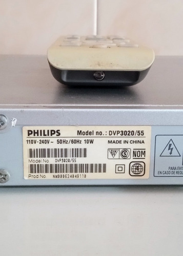 Reproductor De Dvd Philips Dvd Player Dvp3020/55 Plateado (Usado)