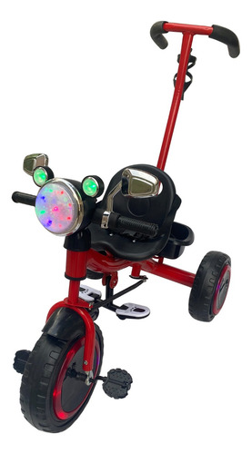Triciclo A Pedal Con Luces Y Manubrio Para Niños Pl23-174