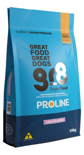 Ração Super Premium Gr8 Cães Filhotes Sabor Frango 15 Kg