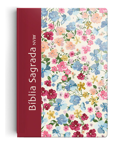 Bíblia NVI slim compacta floral: Mais leve, mais prática mesmo conteúdo!, de Sbi. Geo-Gráfica e Editora Ltda, capa dura em português, 2022