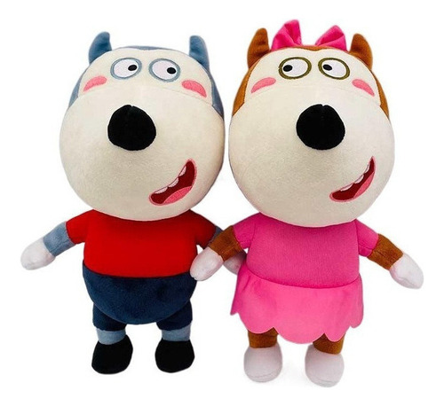 2 Unidades/set De Bonito Peluche Wolfo, Muñeco Peluche