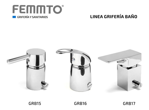 Griferia De Bidet Monocomando Para Baño Y Vanitory Lavatorio