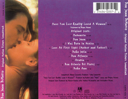 Cd Don Juan Demarco (original Motion Picture Soundtrack) (mi Estándar