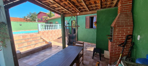 Imagem 4 de 25 de Casa Com Piscina, À 100 Metros Do Mar, No Jardim Das Palmeiras Em Itanhaém, Com Edícula, Área De Lazer Com Churrasqueira, Lavanderia