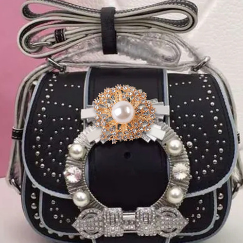 Juego De 10 Ramo De Boda Con Botones De Perlas De Diamantes