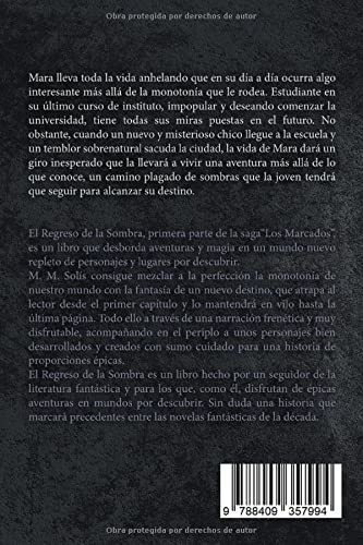 El Regreso De La Sombra - Solis, M.m., De Solís, M. Editorial Mario Martin Solis En Español