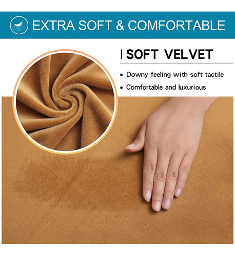 Fundas Para Sillas De Comedor Elástico Y Suave Color Camello