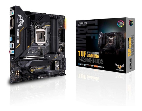 Imagem 1 de 6 de Placa Mãe Asus Tuf Gaming B460m-plus Lga 1200 Ddr4 Usb3.2