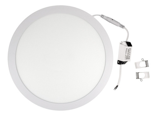 Plafon Led 24w Techo Embutir Redondo Lampara Color Luz cálida