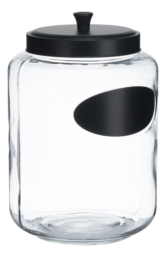 De 3 Canisters De Vidrio Con Tapa Y Etiqueta Para Grabar Color Transparente