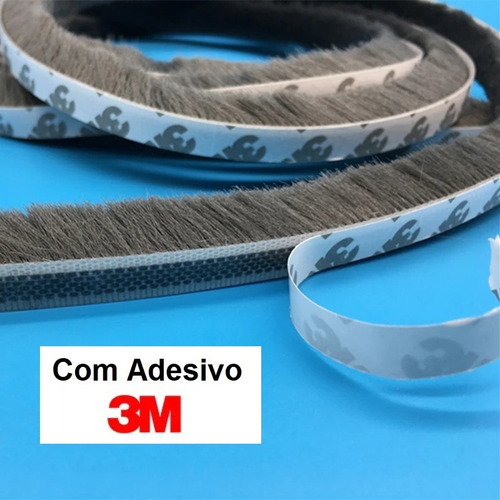 Fita Adesiva Escova Veda Frestas Porta Janela 10 Metros 10x7