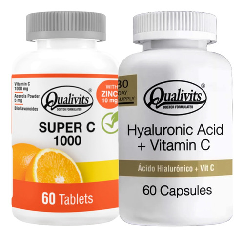 Super Vitamina C + Ácido Hialurónico Vitamina C - Qualivits 