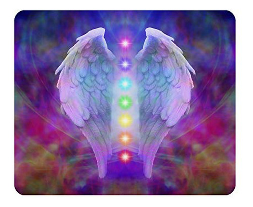 Mouse Pad Reiki Ángel Y Chakras 9.5x7.9 Pul.