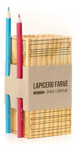 Lapicero Para Colorear Varios Modelos Farve Madera Serigrafi