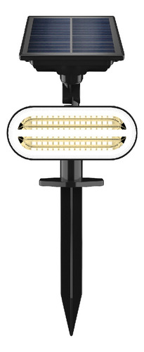 Lámpara Solar Estaca Led 1.6w Luz Cálida 2 En 1 Tecnolite