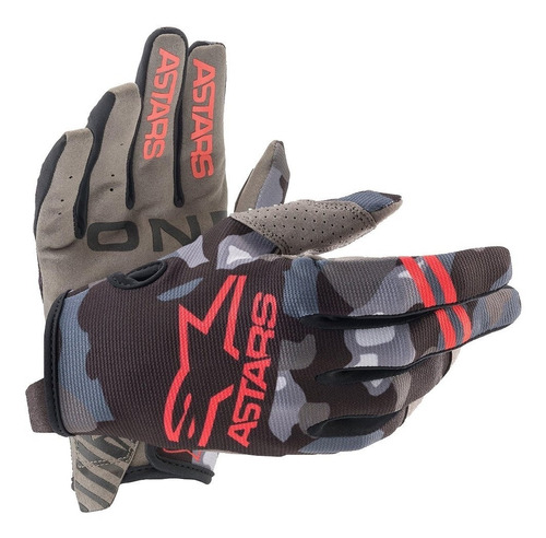 Guantes Alpinestars Radar Niños Bici Atv Rojo S Centro Motos