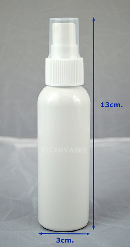 300pzs Botella Envase Blanco 60ml Pet Con Atomizador Spray